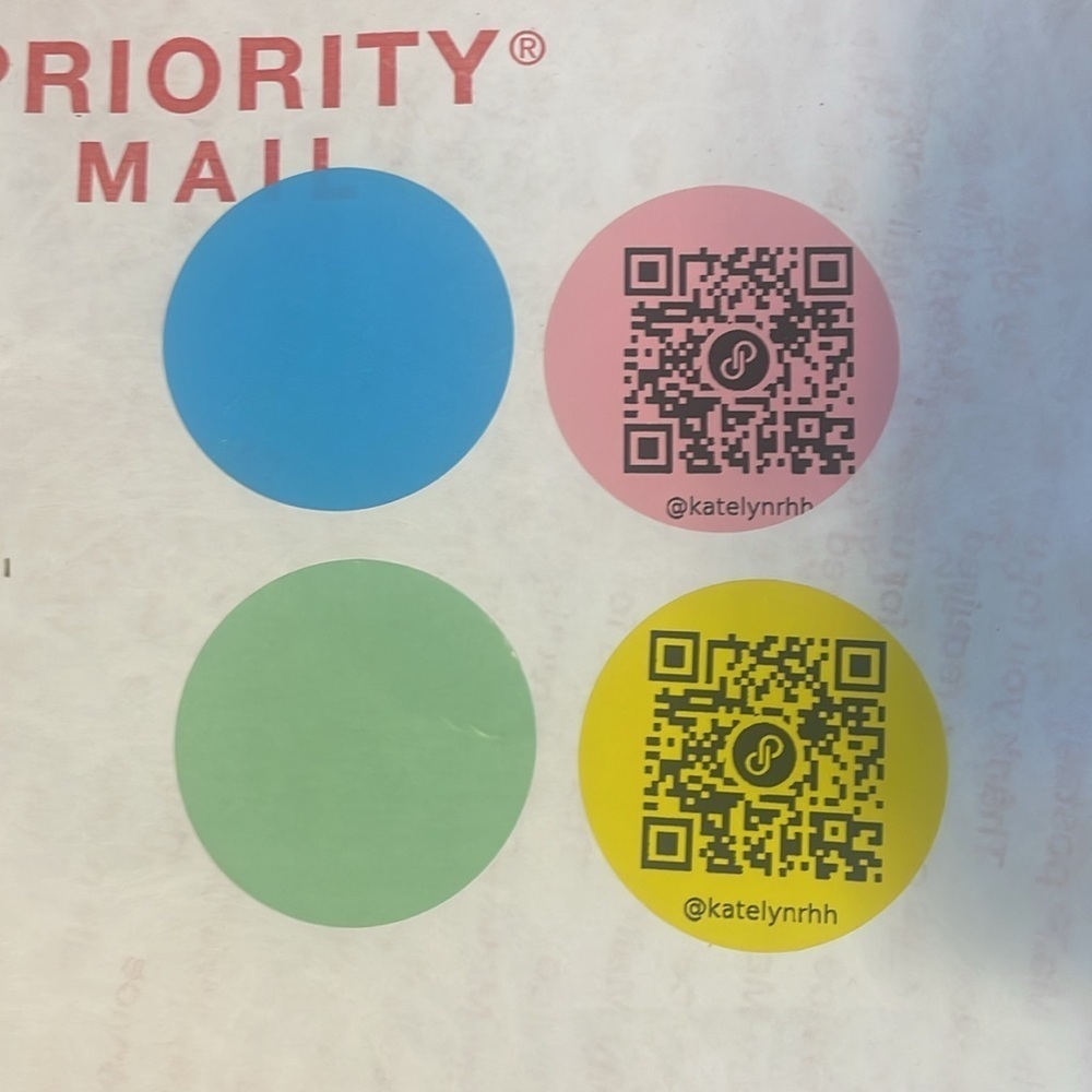 250 2in Personal Poshmart QR code stickers